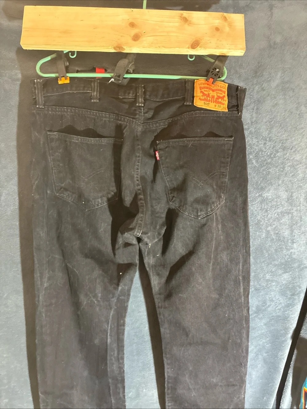 Levi's Black Straight Jeans